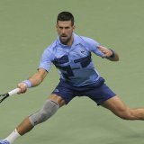 Djokovic a profité de l'abandon de Djere au 2e tour à New York KEYSTONE/EPA/BRIAN HIRSCHFELD